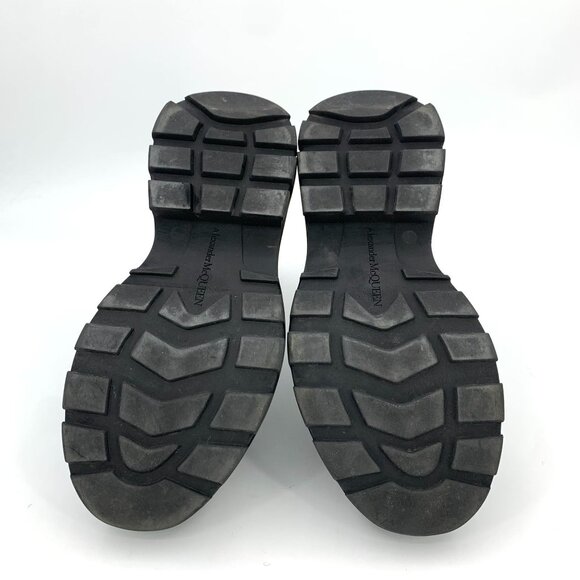 Alexander McQueen Black Leather Chelsea Platform Boots Size 40 Mens Designer Dur - Picture 7 of 9